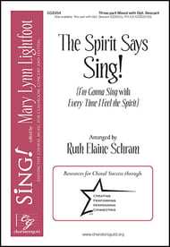 The Spirit Says Sing! Three-Part Mixed choral sheet music cover Thumbnail